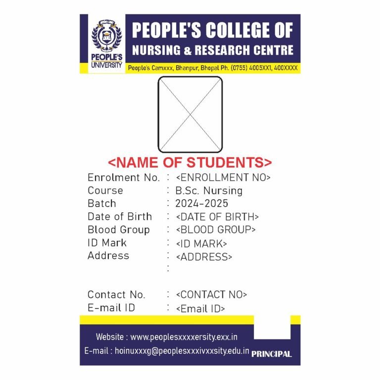 ID Card Format For School Students No. 40 - L S PRINTING PRESS