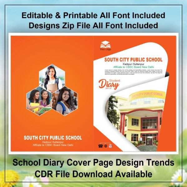 Enhance Your School Diary with These 8.5xInch Cover Page Designs