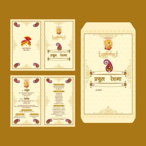 Wedding Invitation Template Theme Free Vector
