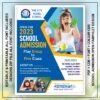 school admission open pamphlet design