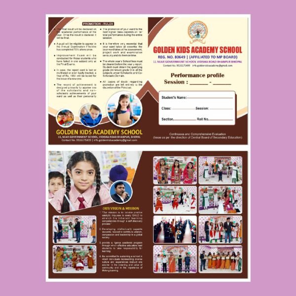 school prospectus design cdr file front back