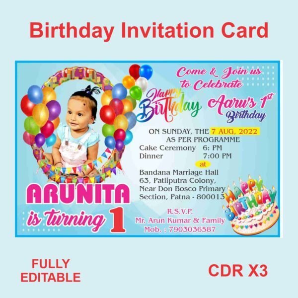 Birthday Invitation Card