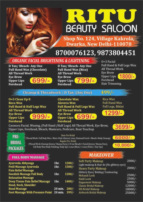 PARLOUR MENU CARD 2024