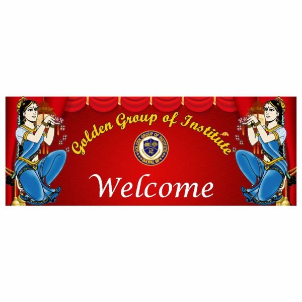 welcome entry gate banner design for school