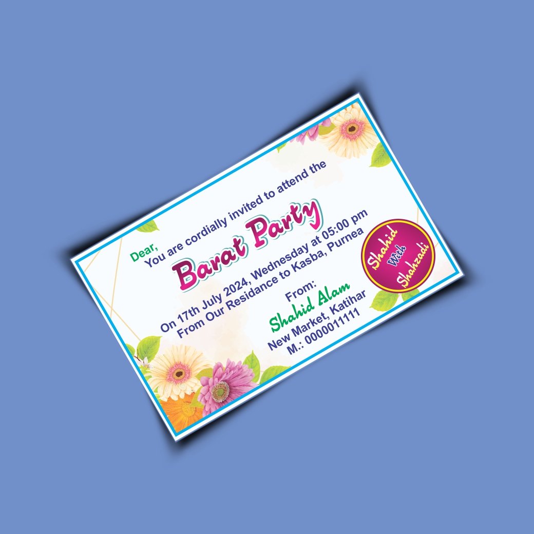 Barat Party Card Cdr