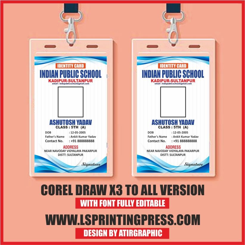 SCHOOL ID CARD DESIGN 2024