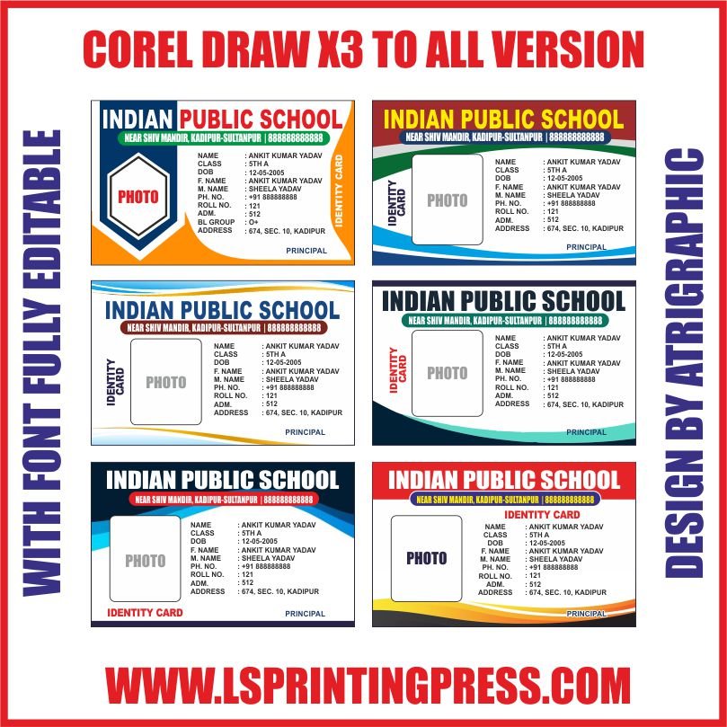 SCHOOL ID CARD DESIGN 2024