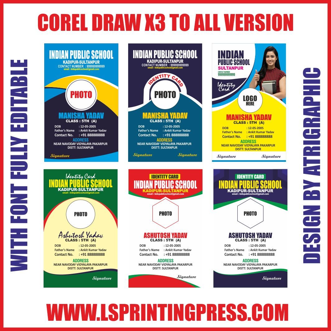 SCHOOL ID CARD DESIGN 2024