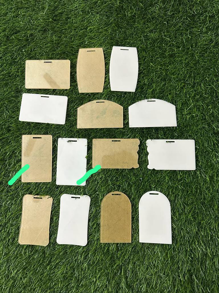 Acrylic ID Card Cutting Material