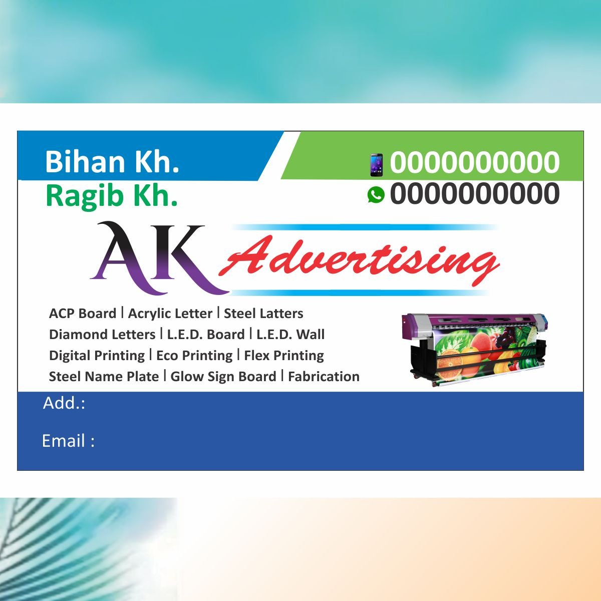 ADVERTISING FLEX POSTER BANNER