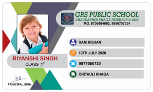 round corner curve acrylic id card format design