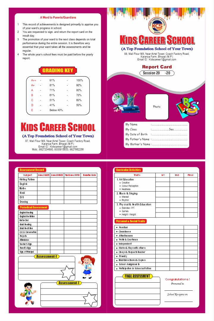 School Report Card Design Download