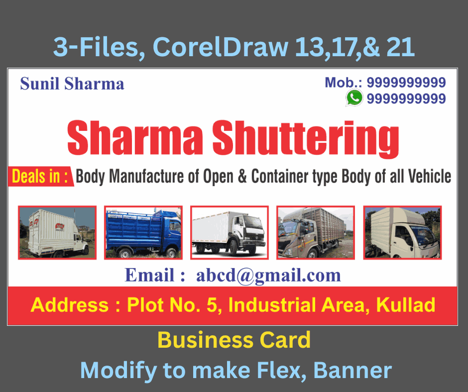 Shuttering Shop Business / Visiting Card