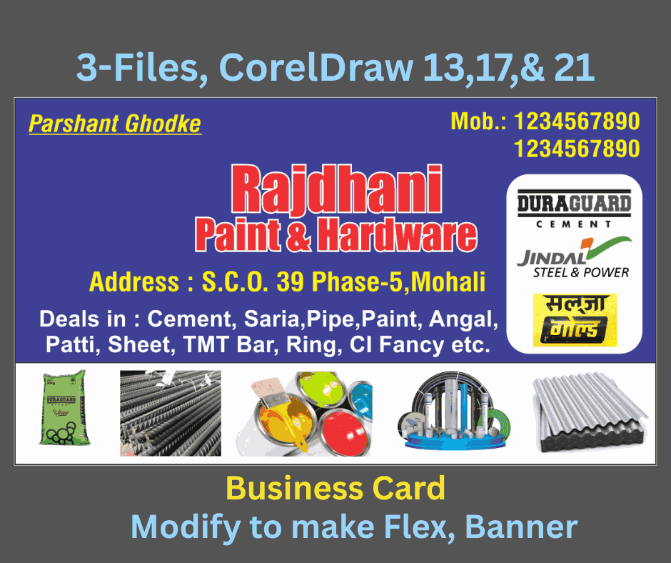 Paint & Hardware shop Business card