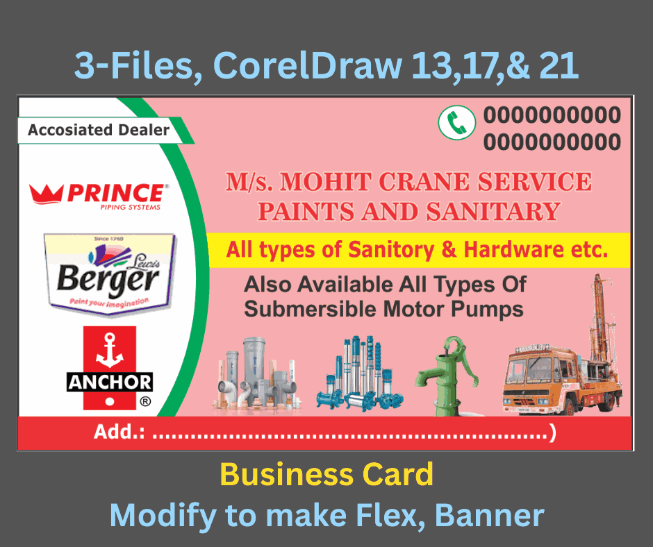 Crane Work Business / Visiting Card