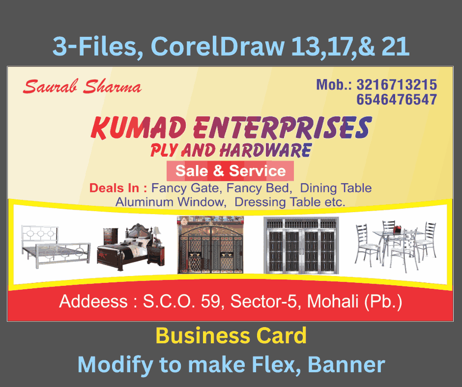 Furniture & Plywood Shop Business Card