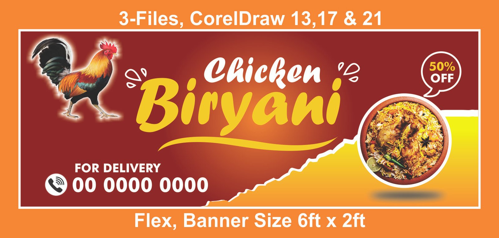 Chicken Biryani Flex, Banner