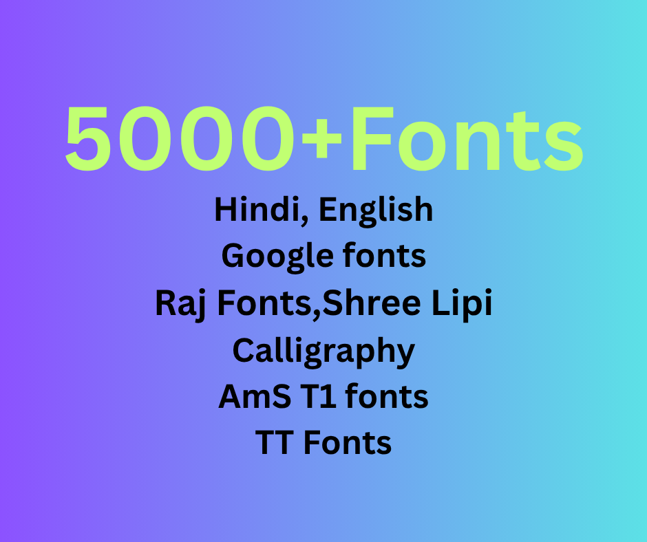 Fonts Pack 5000+
