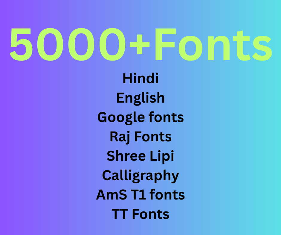 Fonts Pack 5000+