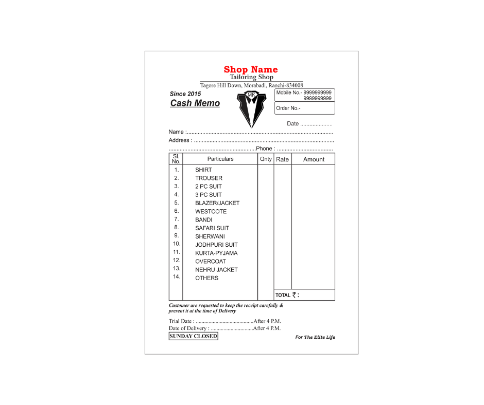Bill Book Bundle Pack - Image 3