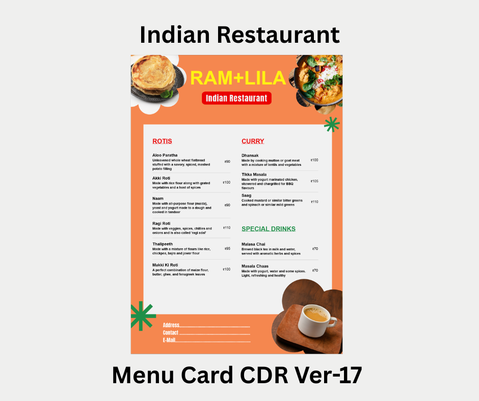 Menu Card