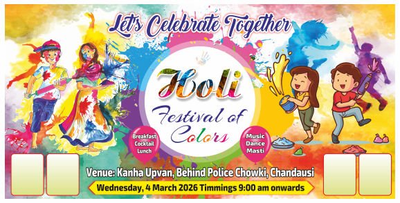 Happy Holi New Flex design cdr