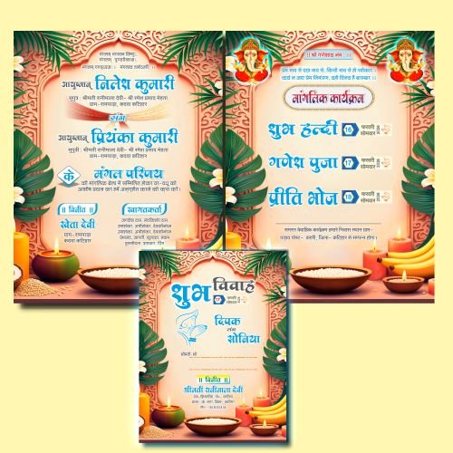 Premium Hindu Shadi Card Digital