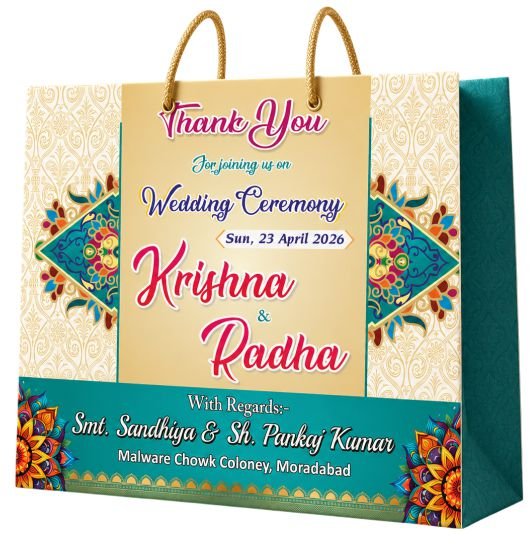 New wedding carry bag premium design cdr file